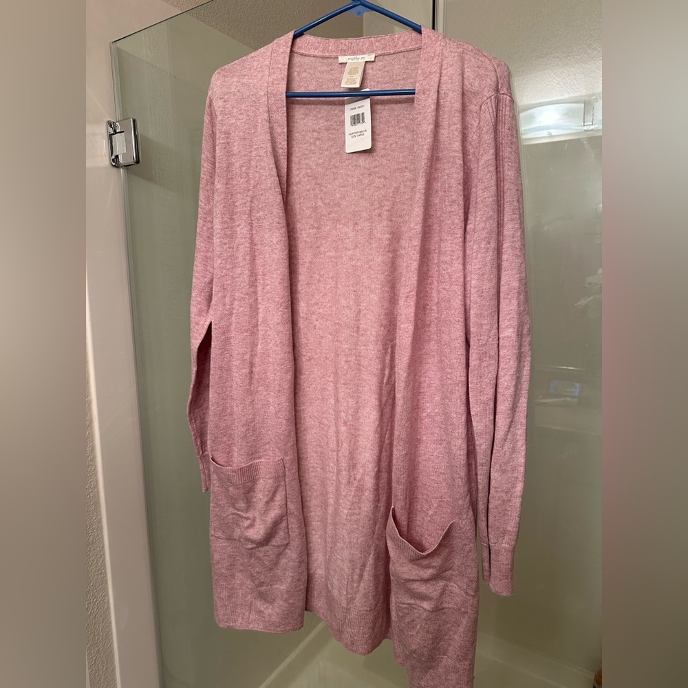 Matty M lightweight duster sweater-Large